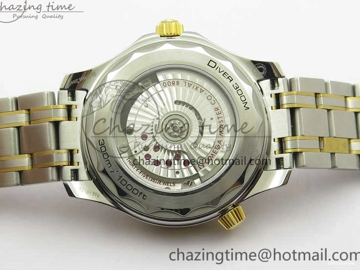 0201 2018 Seamaster Diver 300M SS YG VSF 1:1 Best Edition YG Bezel Blue Dial on SS YG Bracelet A Effortless 7897